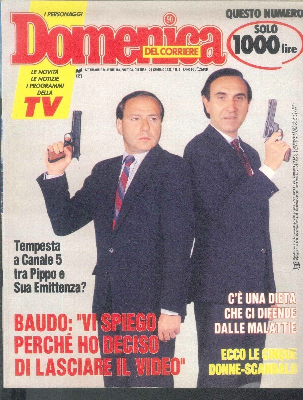 DOMENICA DEL CORRIERE N 4  - 21 GENNAIO 1988