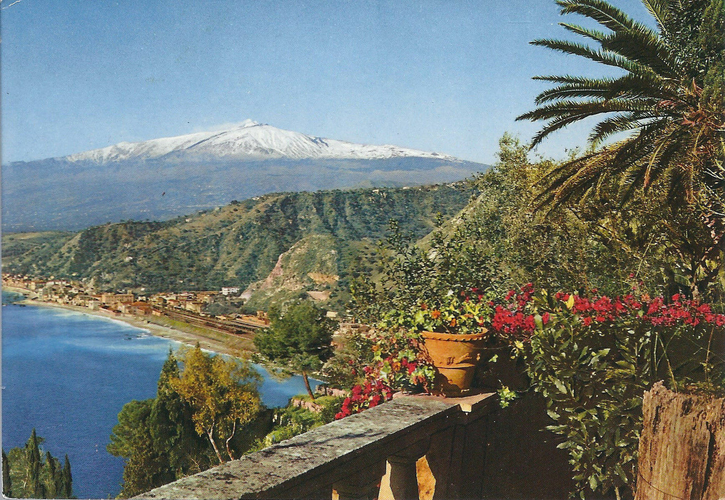 TAORMINA - PANORAMA DI GIARDINI E ETNA - NV