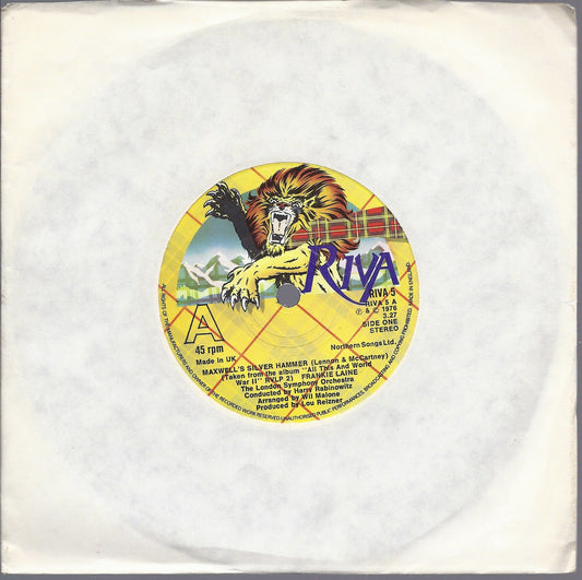 MAXWELL'S SILVER HAMMER - F. LAINE = YOU NEVER GIVE ME YOUR MONEY - L. REIZNER