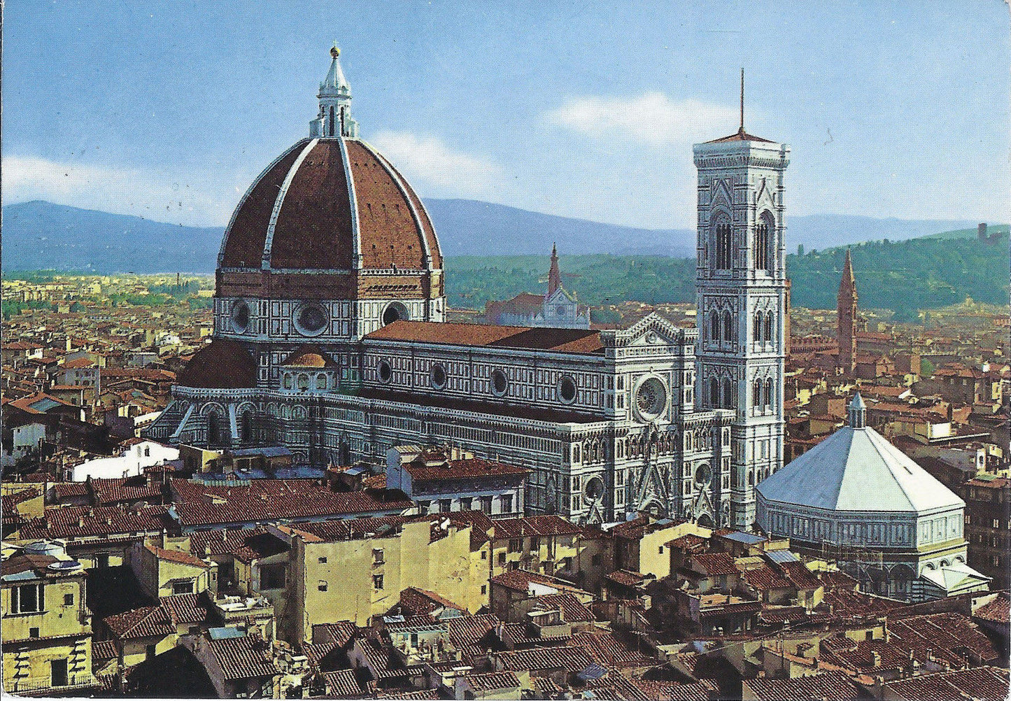 FIRENZE - CATTEDRALE E  PANORAMA - V1985
