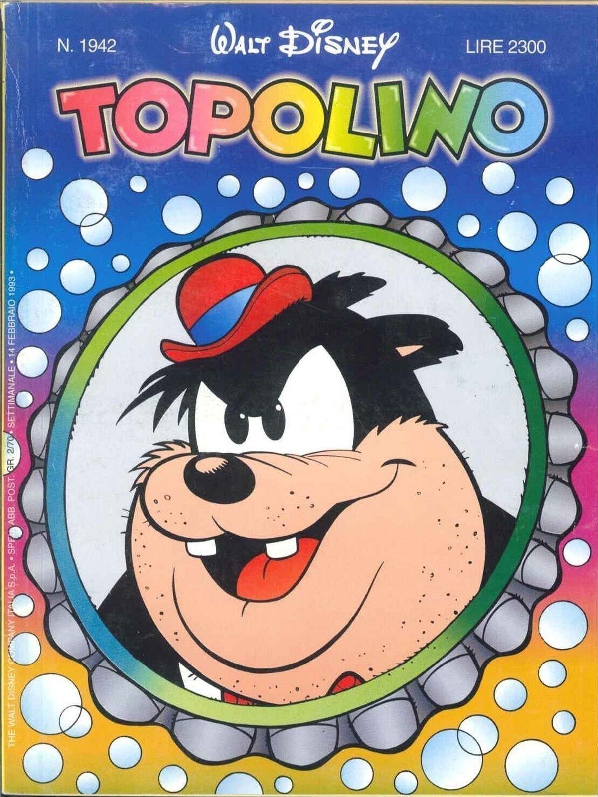 TOPOLINO N° 1942 -  14 FEBBRAIO 1993
