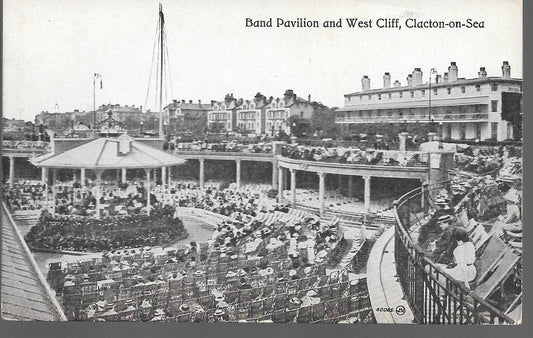 CLACTON-ON-SEA - BAND PAVILLION AND WEST CLIFF - NV/NT