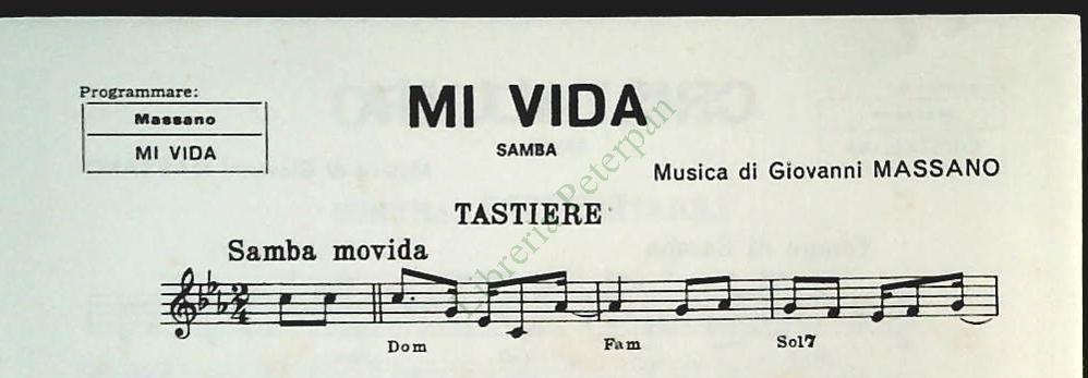 CRISTALLINA.samba - MI VIDA.samba- SPARTITO-SHEET MUSIC
