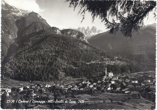 DOMEGGE - CADORE - SPALTI DI TORO - V 1957 - FG