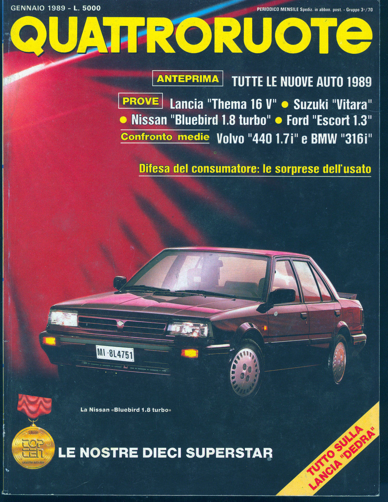 QUATTRORUOTE N 399 - GENNAIO 1989