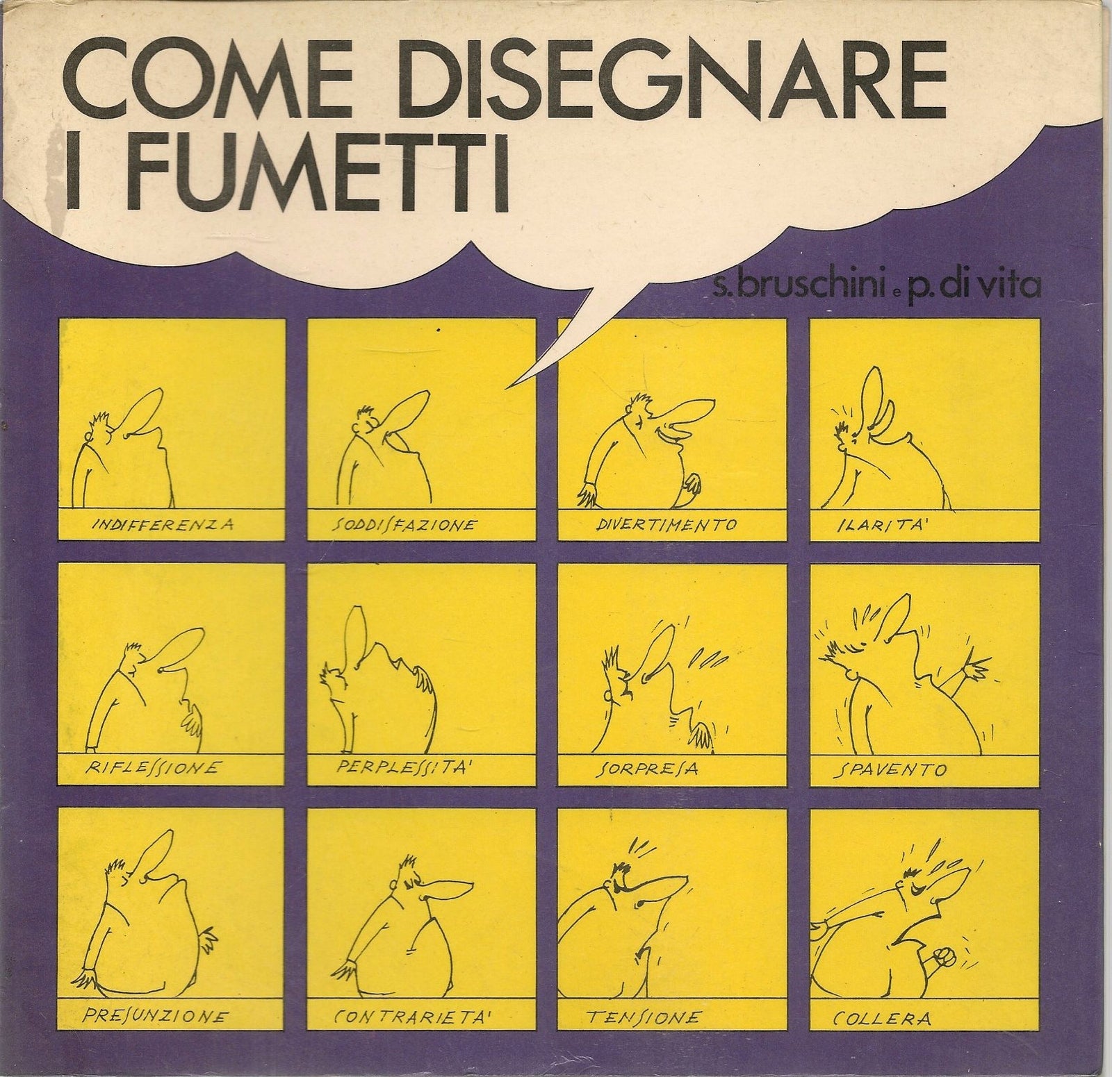 COME DISEGNARE FUMETTI - SAVERIO BRUSCHINI-PIETRO DI VITA - ED. 1977