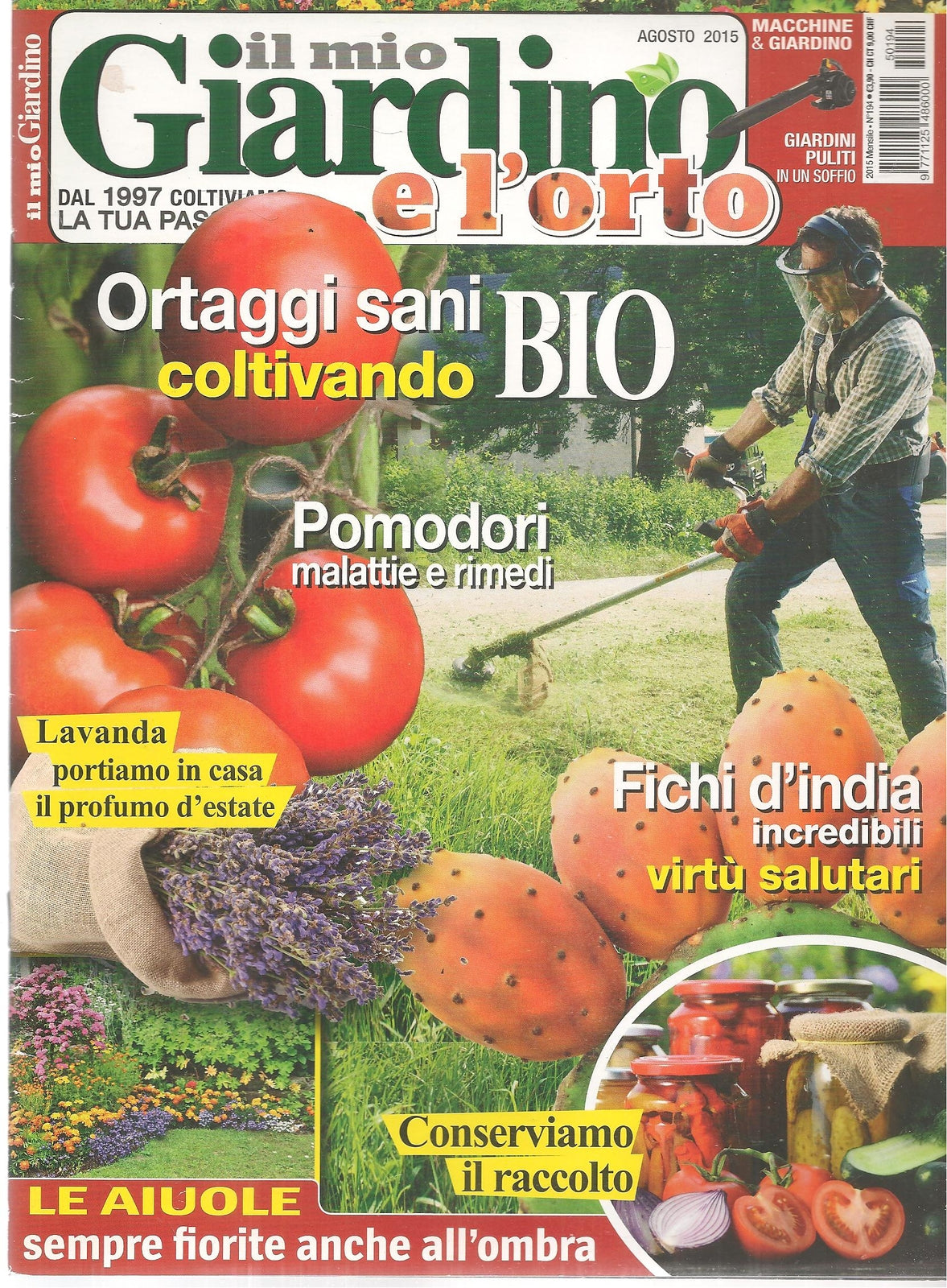 IL MIO GIARDINO E L'ORTO - AGOSTO 2015 - POMODORI - FICHI D'INDIA