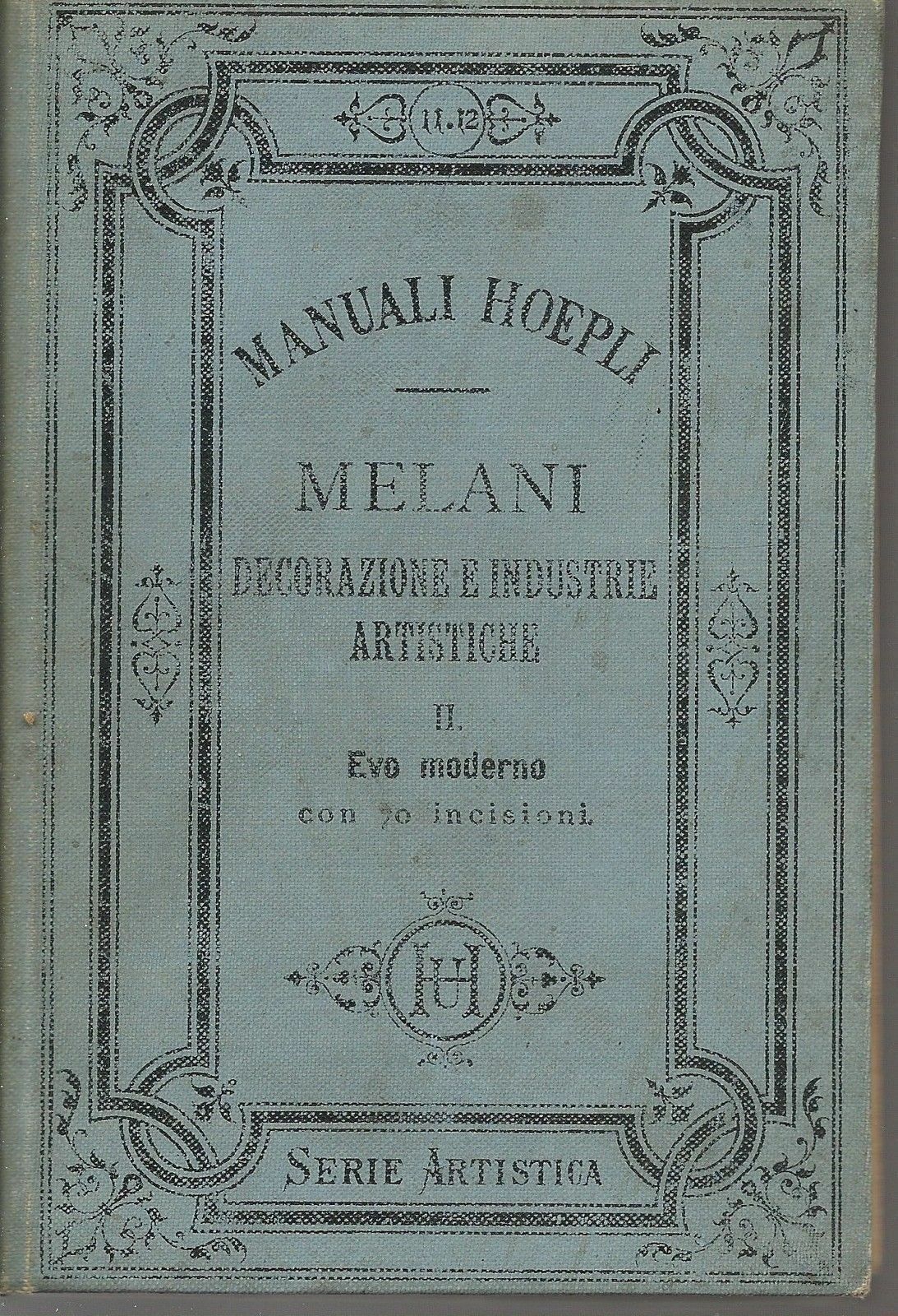 DECORAZIONI E INDUSTRIE ARTISTICHE - ALFREDO MELANI - VOL. II - MANUALI HOEPLI