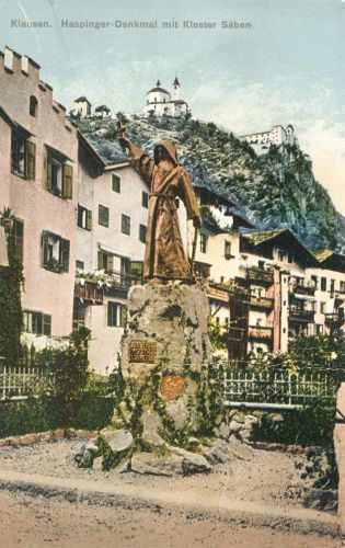 KLAUSEN - HASPINGER-DENKMAL MIT KLOSTER SABEN