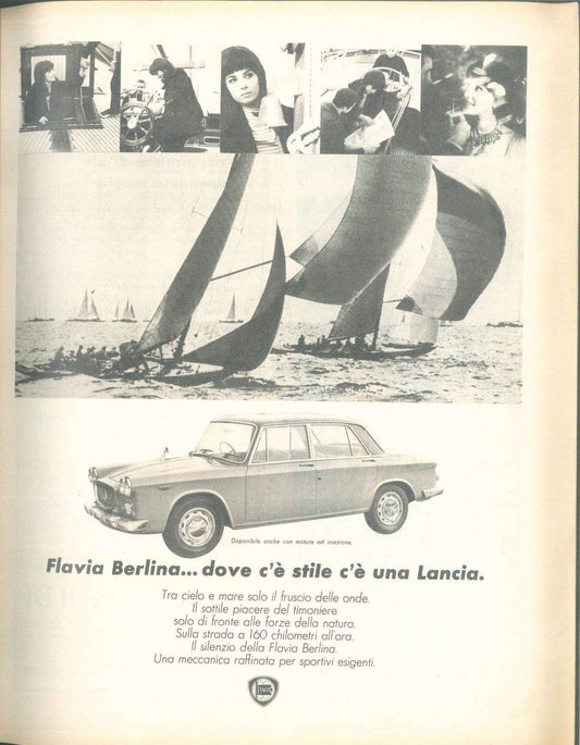 LANCIA FLAVIA BERLINA - AUTO - ADVERSITING