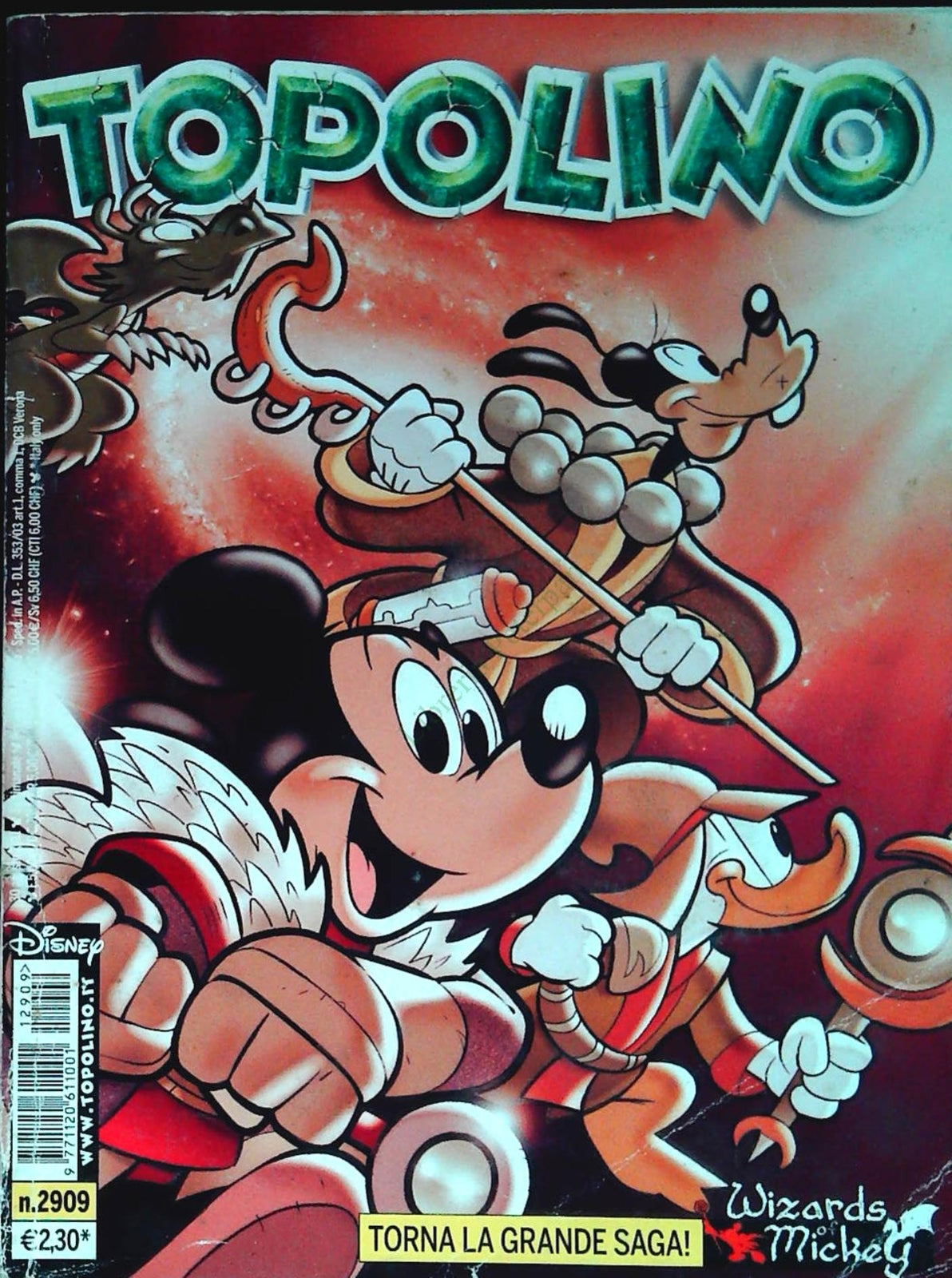TOPOLINO N. 2909 - 30 AGOSTO 2011