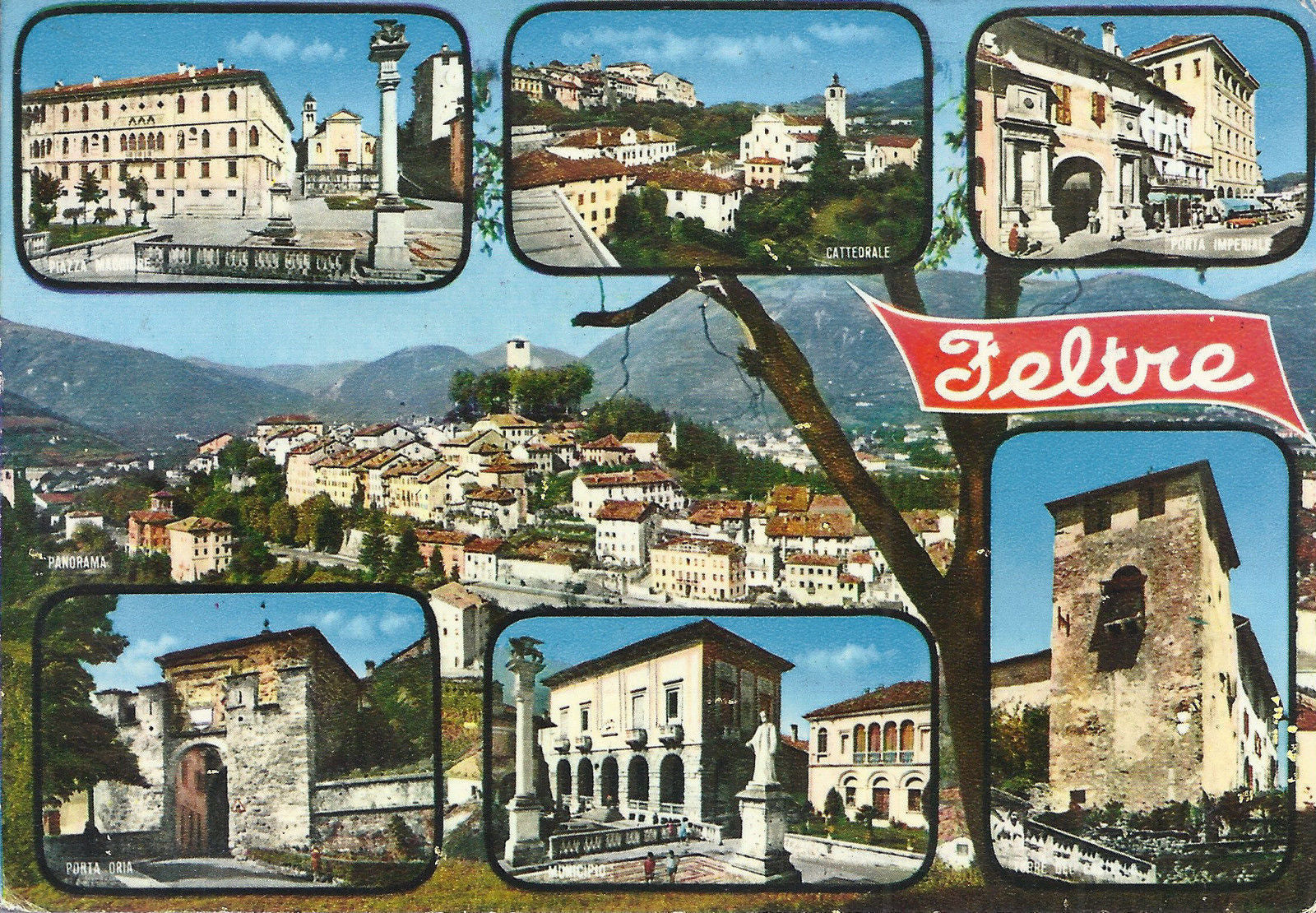 FELTRE - 7 VEDUTINE - V 1970 - FG