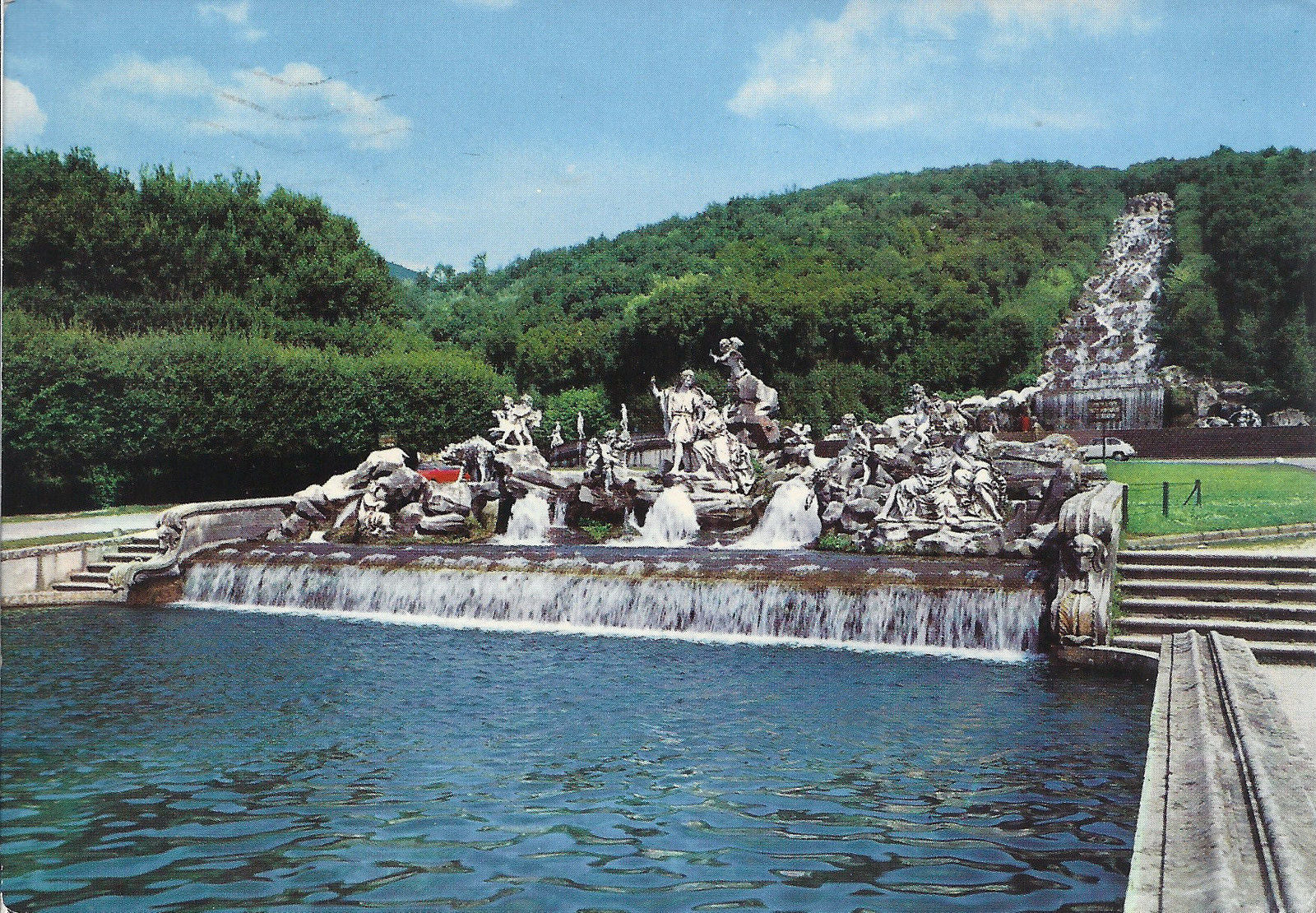 CASERTA - PARCO REALE - FONTANA DI VENERE E ADONE - V 1966 -