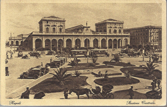 NAPOLI - STAZIONE CENTRALE - VIB 1933 - FP - Tram Auto  Carr