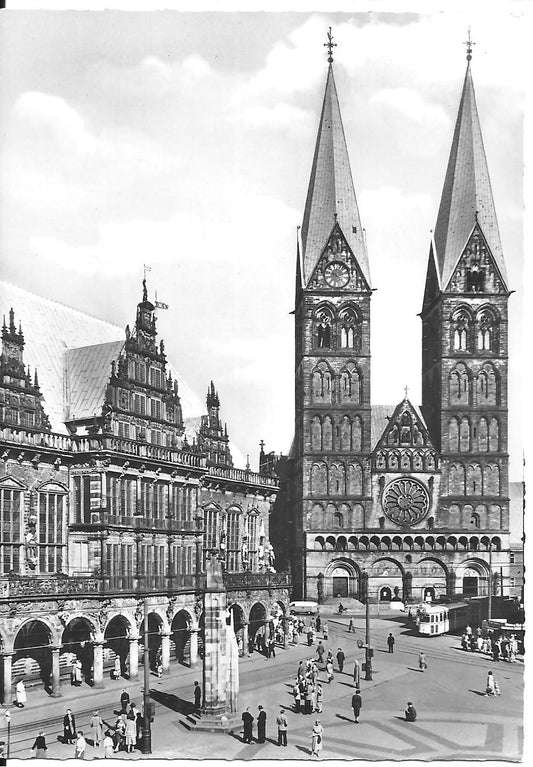 BREMEN - ALTE RATHAUS UND DOM - NV