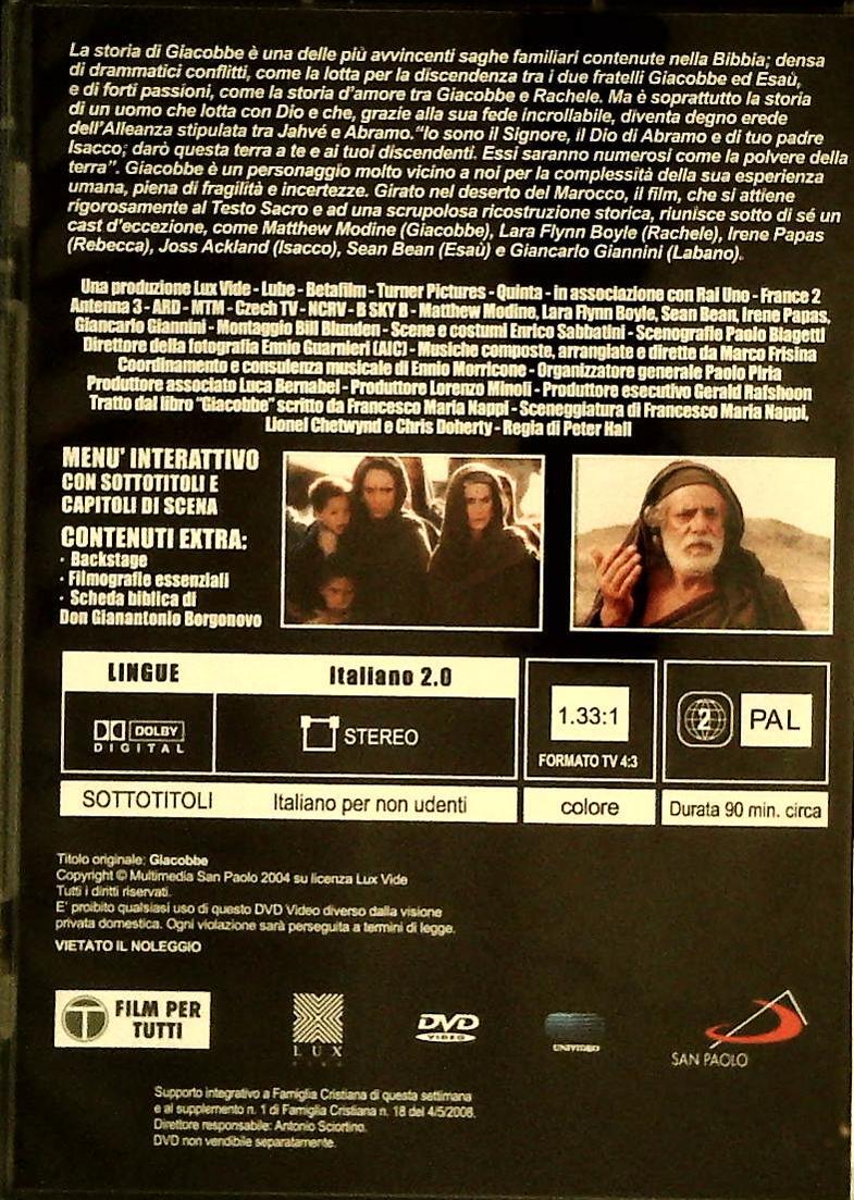 GIACOBBE. L'UOMO CHE LOTTO' CON DIO - DVD