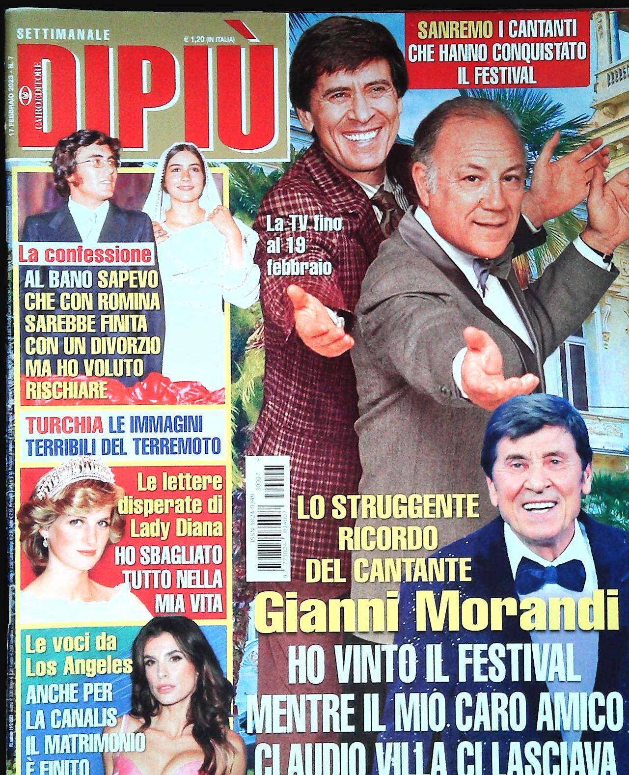 DI PIU' 17 FEBBRAIO 2023 - MORANDI - AL BANO - CANALIS