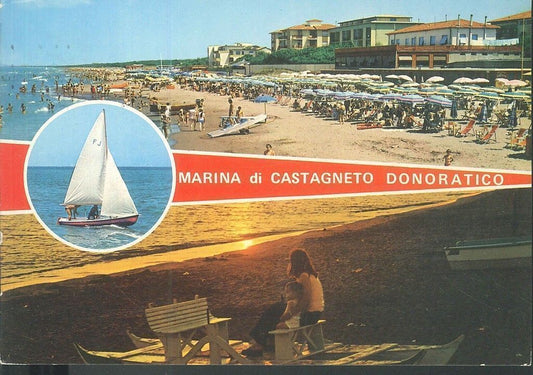 MARINA DI CASTAGNETO - DUE VEDUTE - 1980