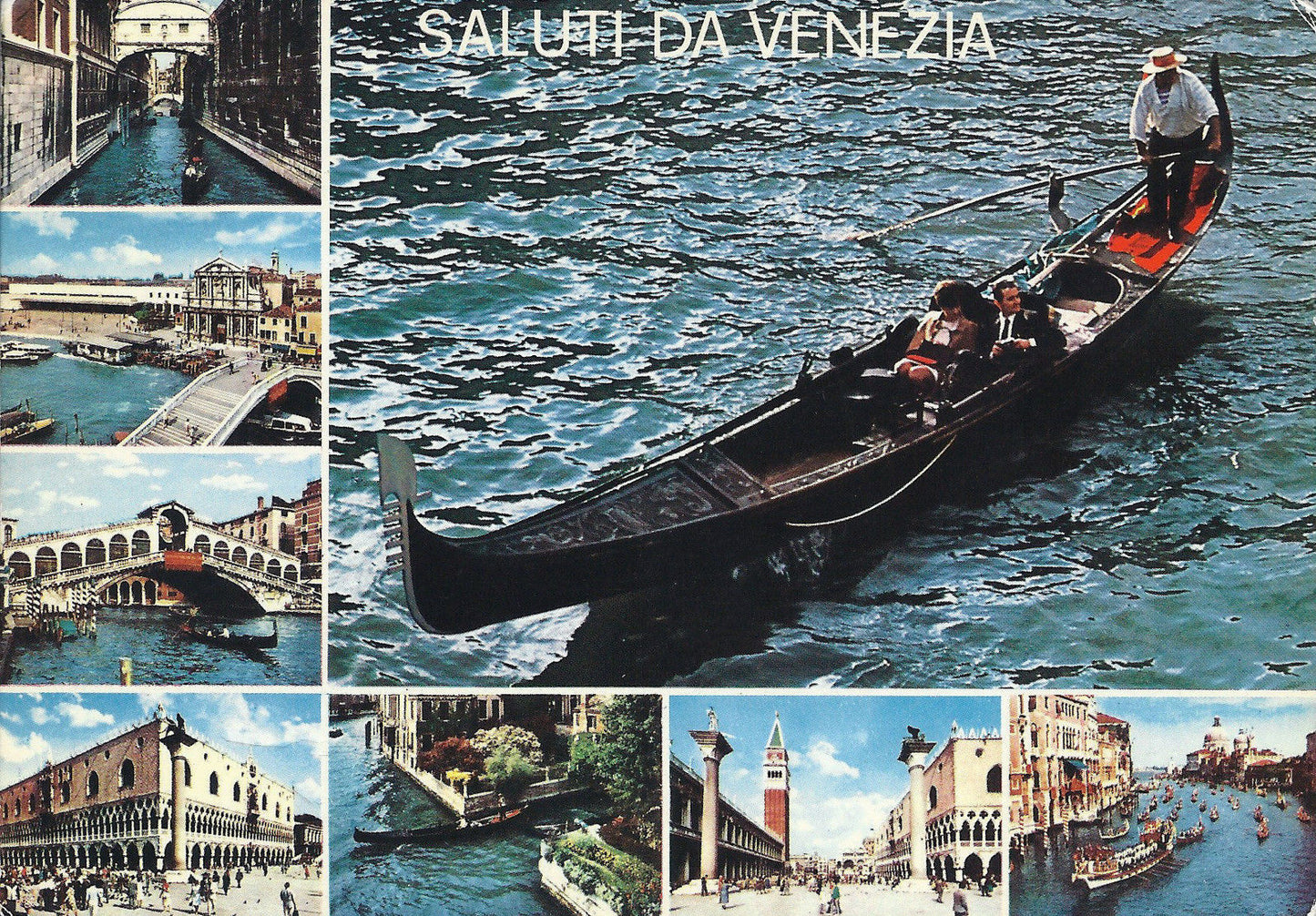 VENEZIA - SALUTI - 1 VEDUTA + 7 VEDUTINE - V1969