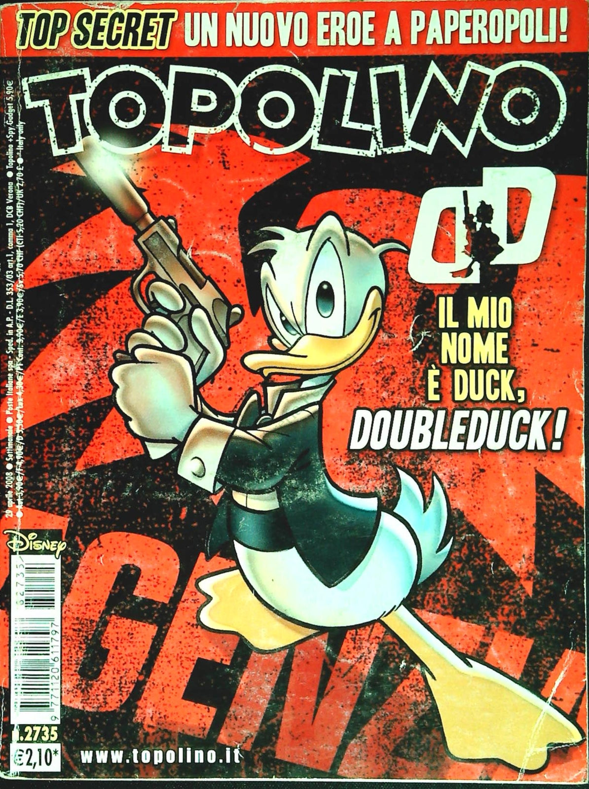 TOPOLINO N. 2735 - 29 APRILE 2008