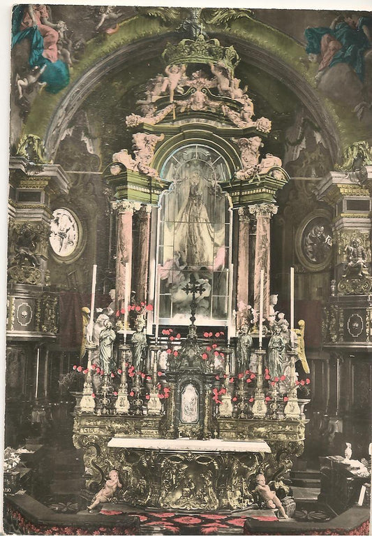 VARESE - SACRO MONTE - ALTARE DEL SANTUARIO - V1962 - ACQUARELLATA