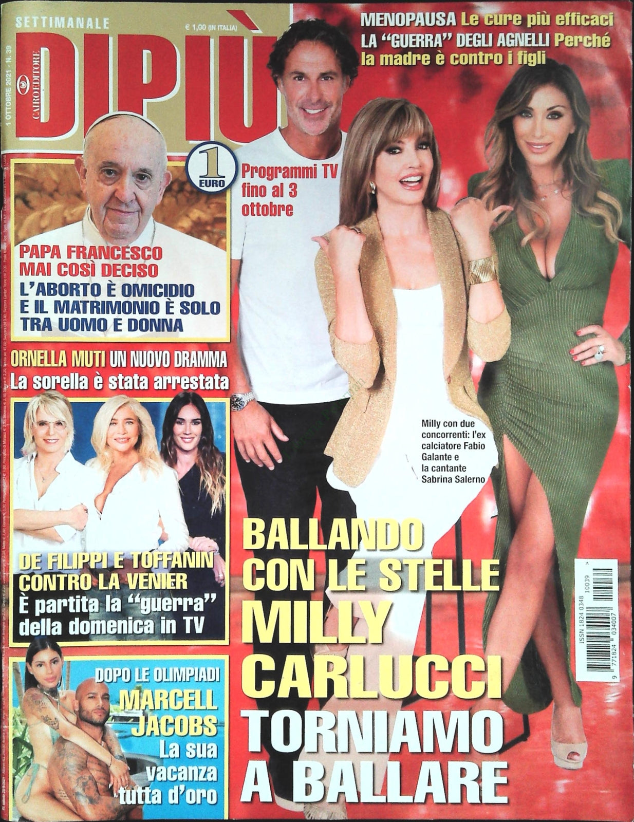 DI PIU' 1 OTTOBRE 2021 - ,ILLY CARLUCCI - DE FILIPPI - JACOBS