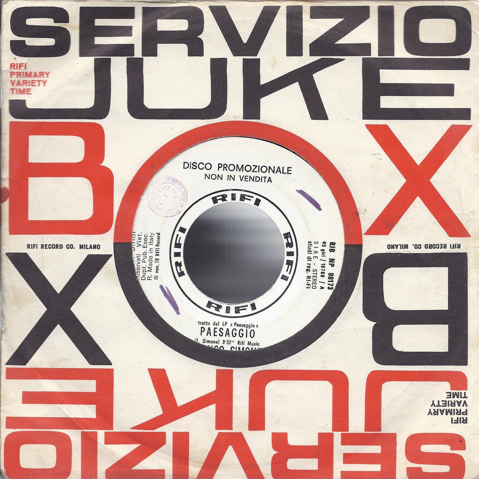 PAESAGGIO # FRANCO SIMONE -- E' QUESTIONE D'AMORE # CRISTIANO MALGIOGLIO - J.Box