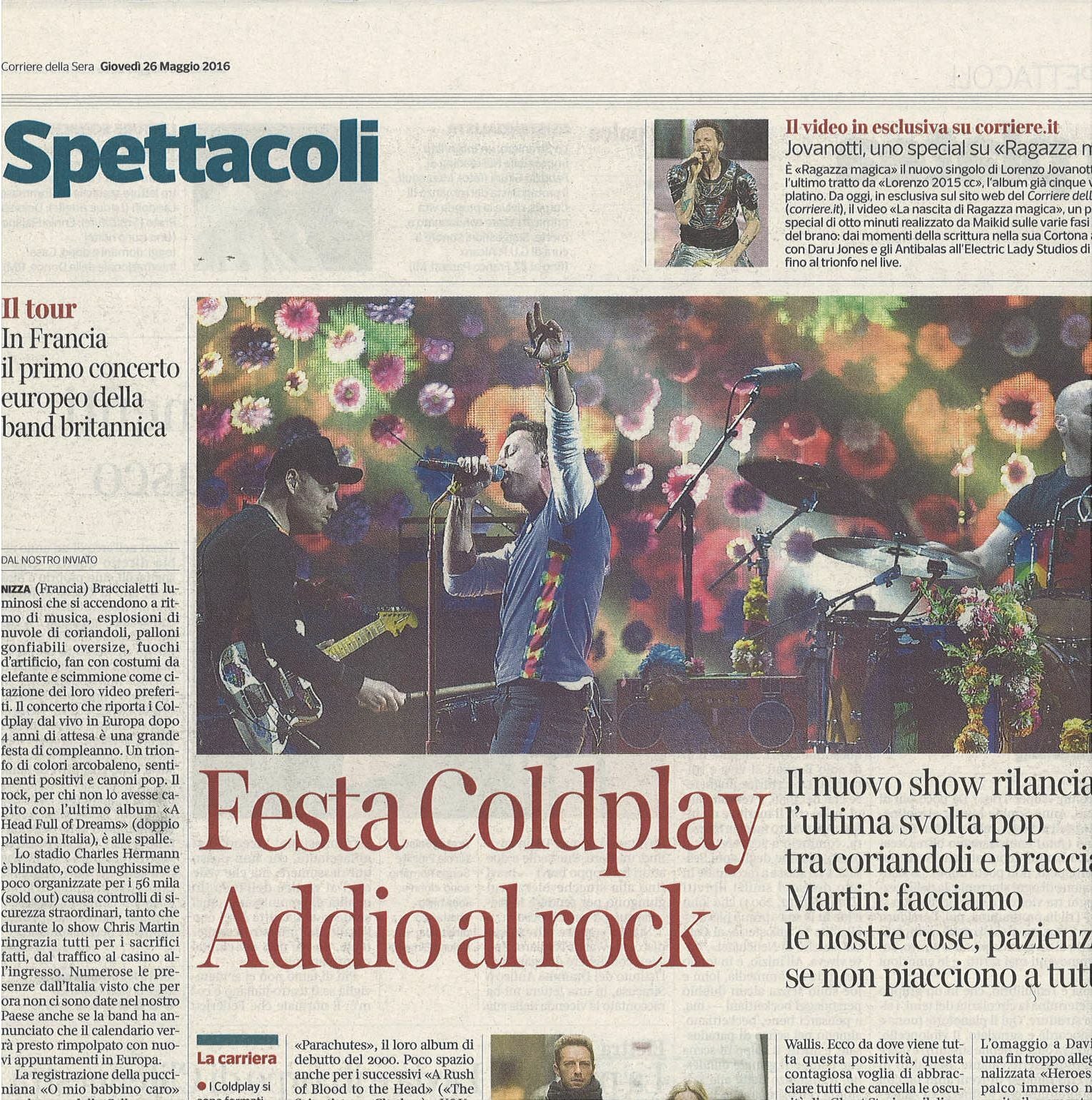MAYLIS DE KERENGAL. INTERVISTA - CLIPPING-RITAGLIO DI GIORNALE