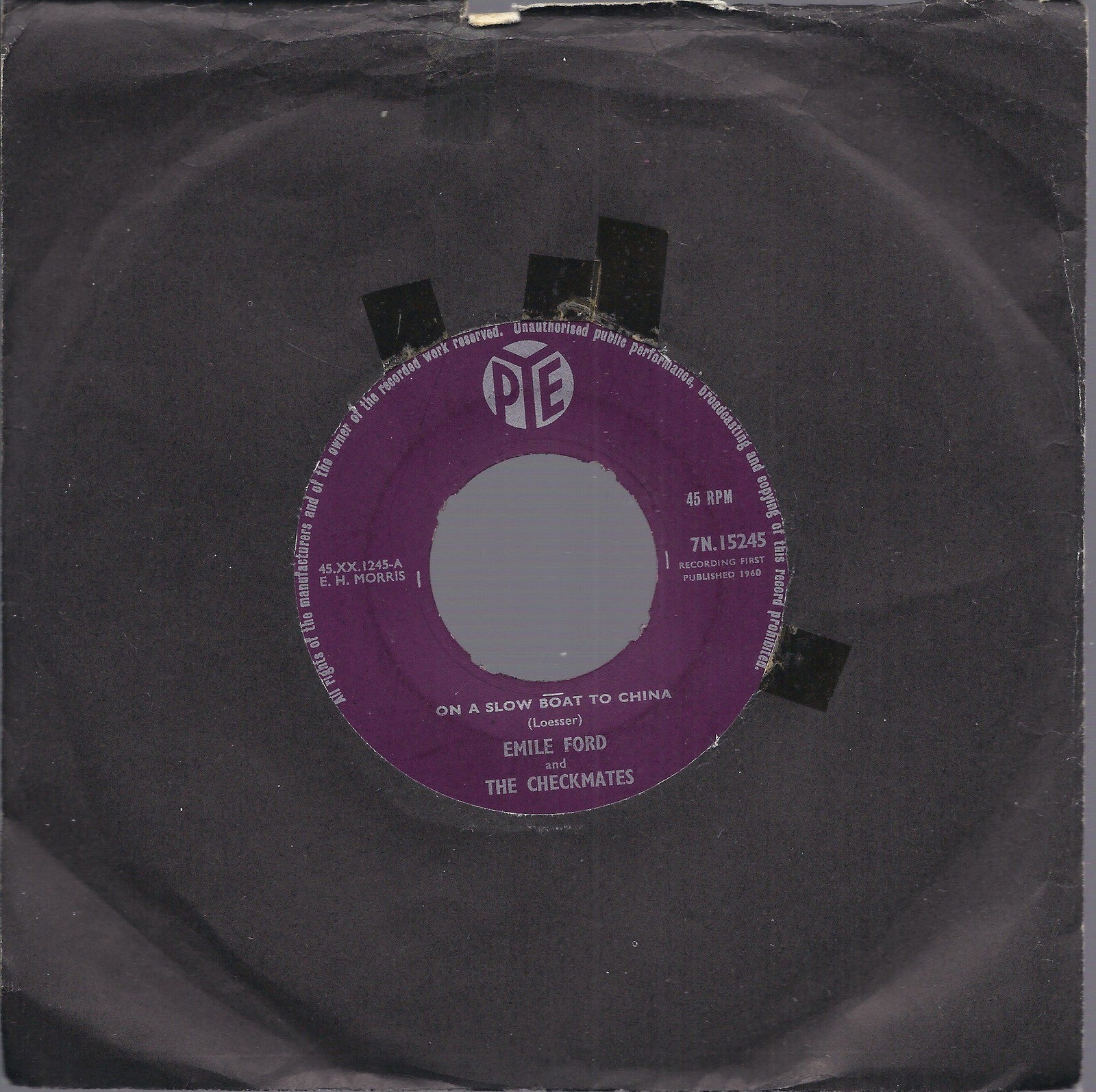 ON A SLOW BOAT TO CHINA - THAT LUCKY OLD SUN -- EMILE FORD and THE CHECKMATES