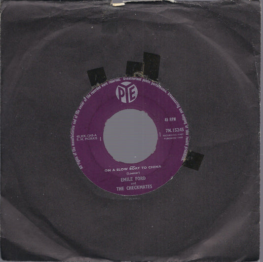 ON A SLOW BOAT TO CHINA - THAT LUCKY OLD SUN -- EMILE FORD and THE CHECKMATES
