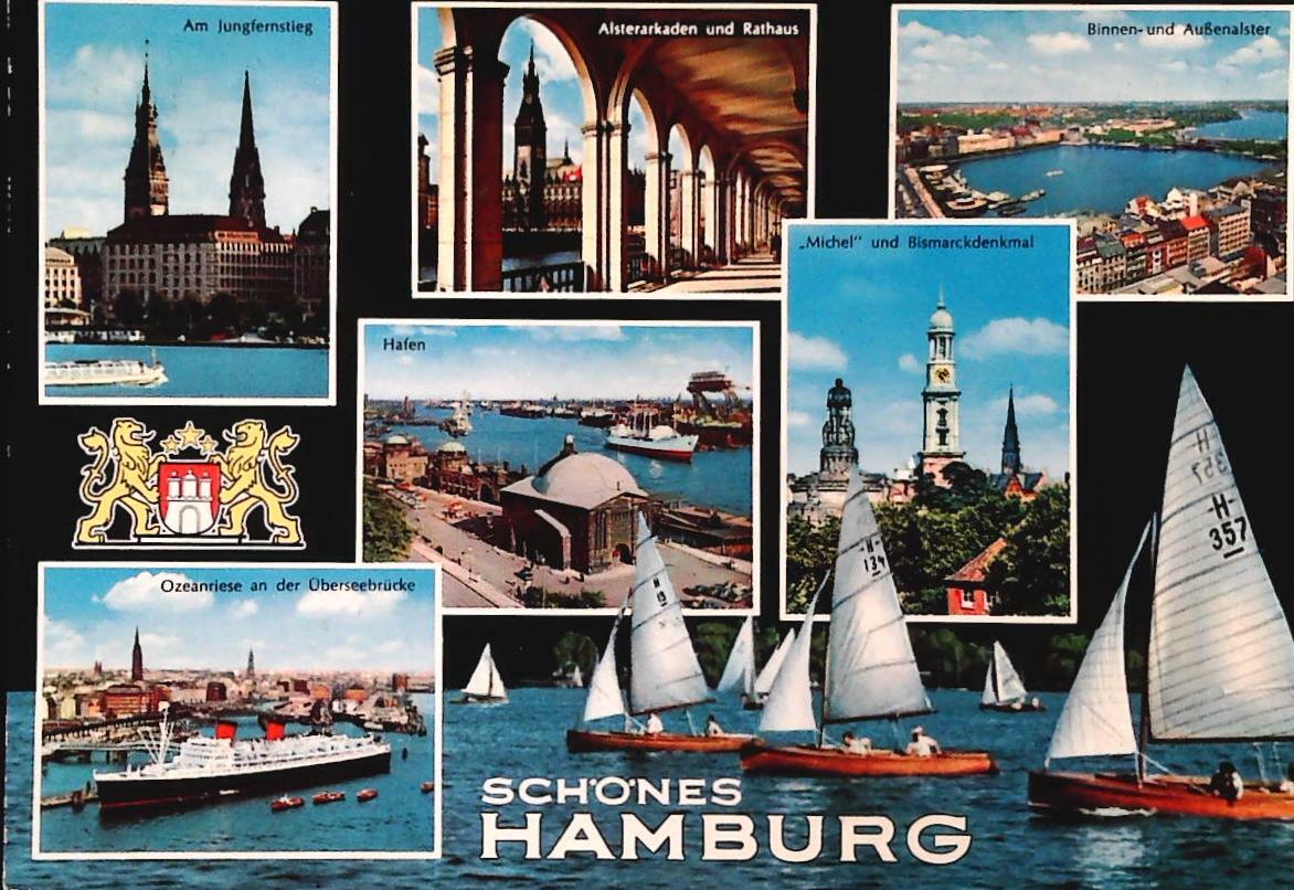 HAMBURG SCHOBE'S - GENRMANIA - 7 VEDUTINE - V1971