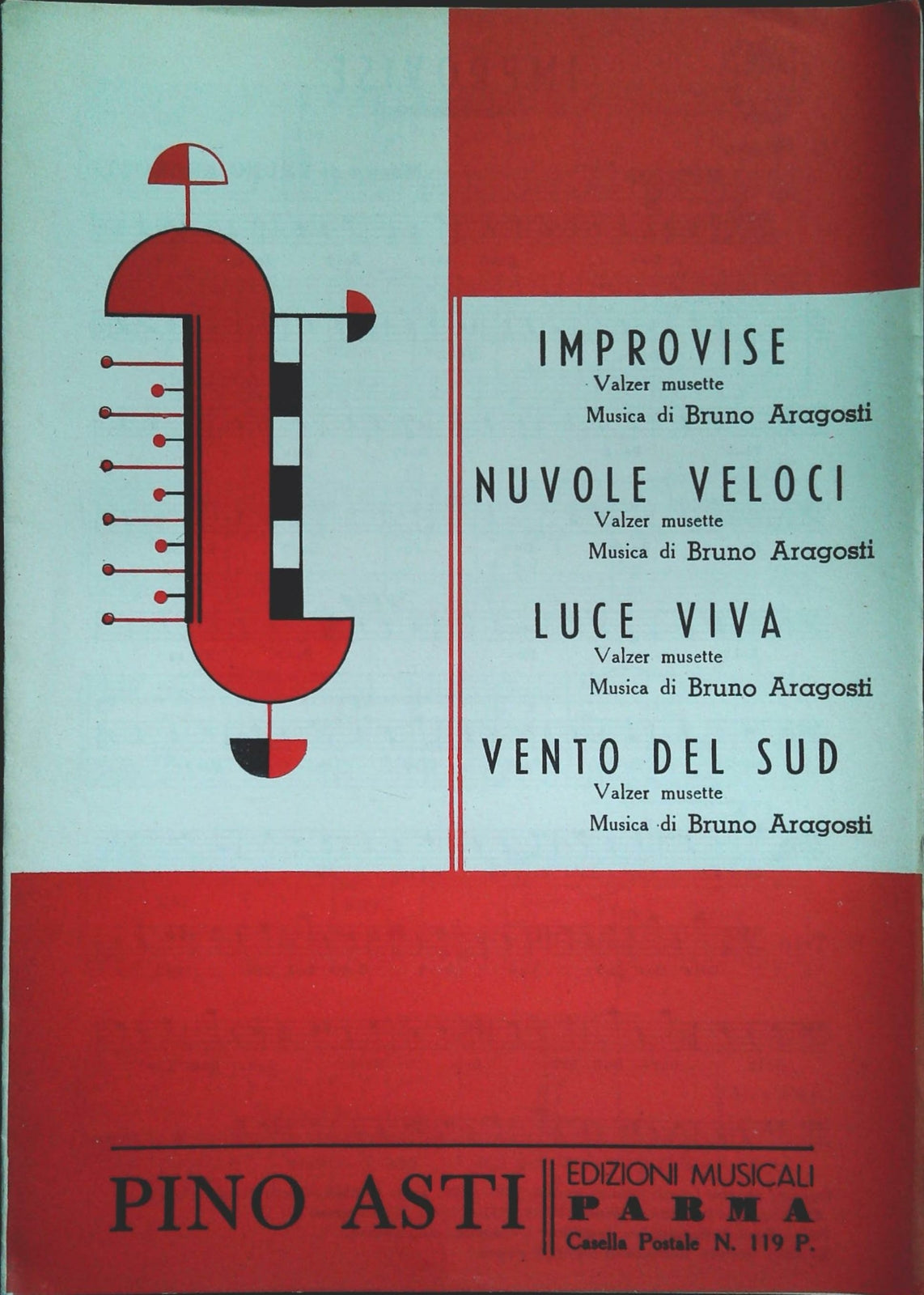 BRUNO ARAGOSTI - 4 BRANI - SPARTITO-SHEET MUSIC