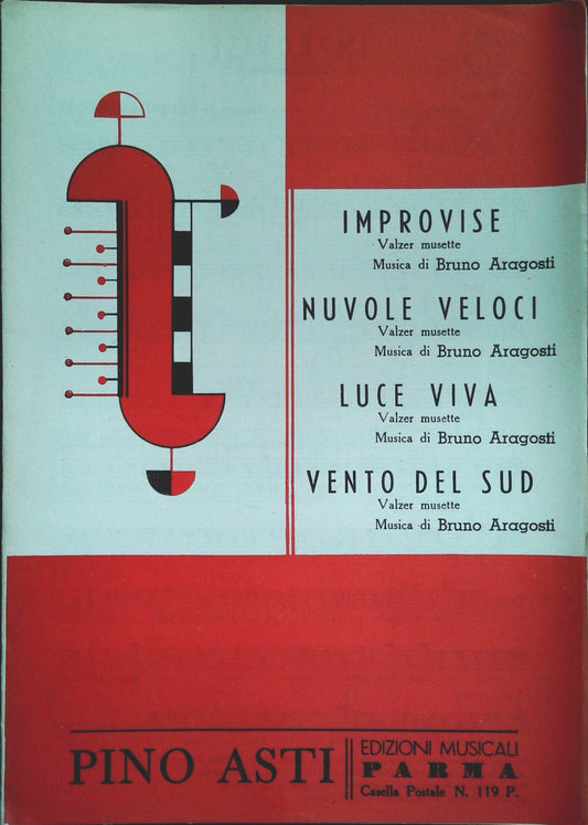 BRUNO ARAGOSTI - 4 BRANI - SPARTITO-SHEET MUSIC