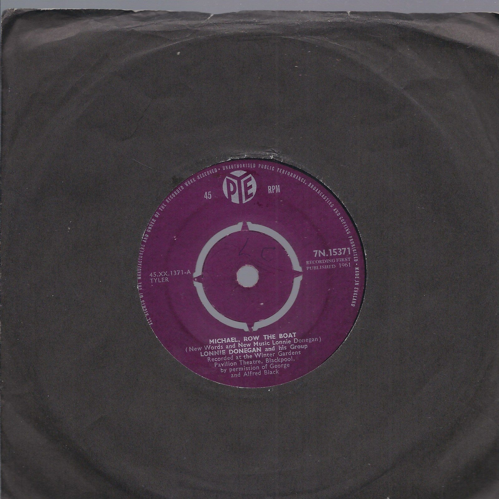 MICHAEL, ROW THE BOAT - LUMBERED -- LONNIE DONEGAN