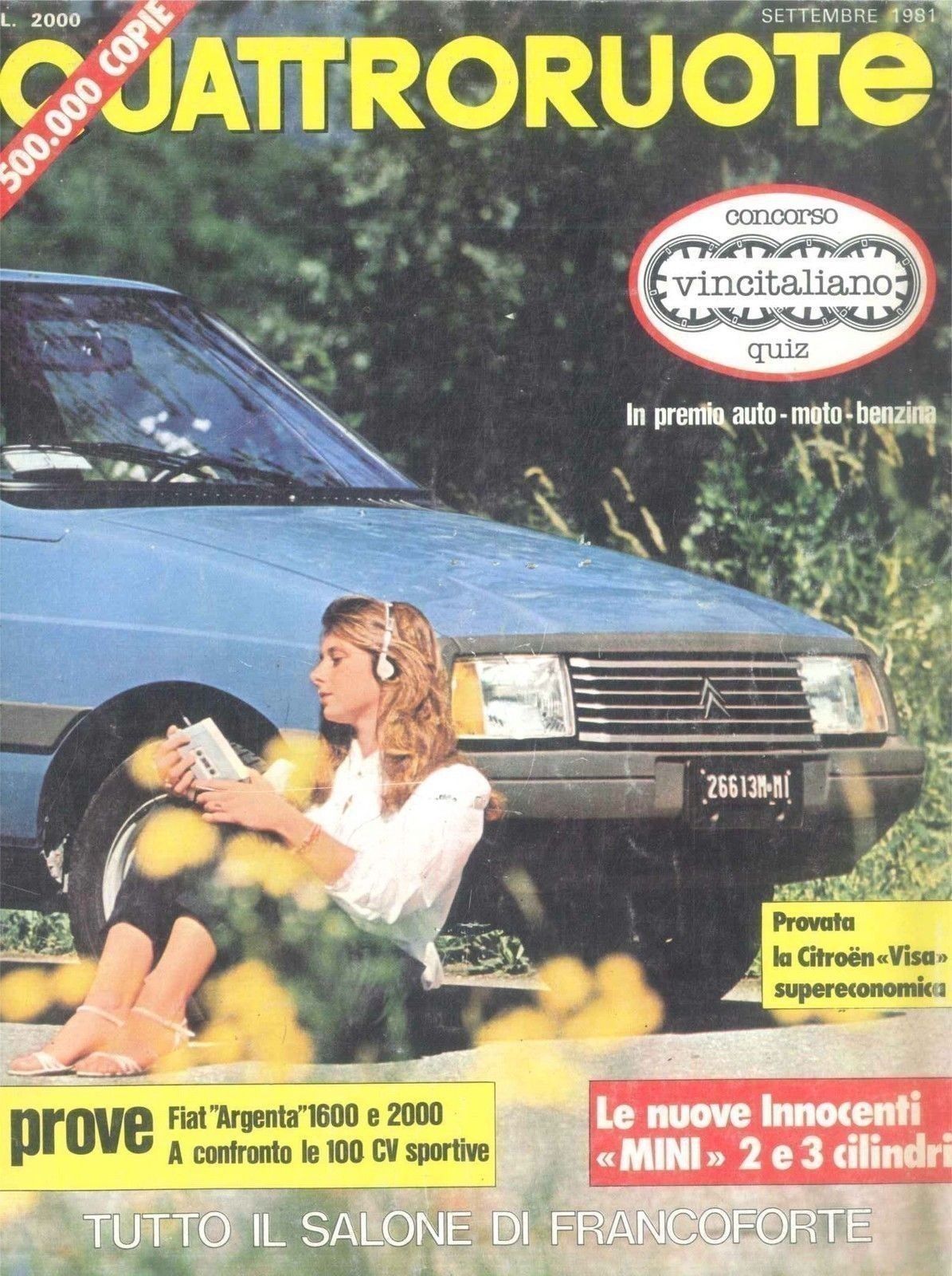 QUATTRORUOTE N 311 - SETTEMBRE 1981