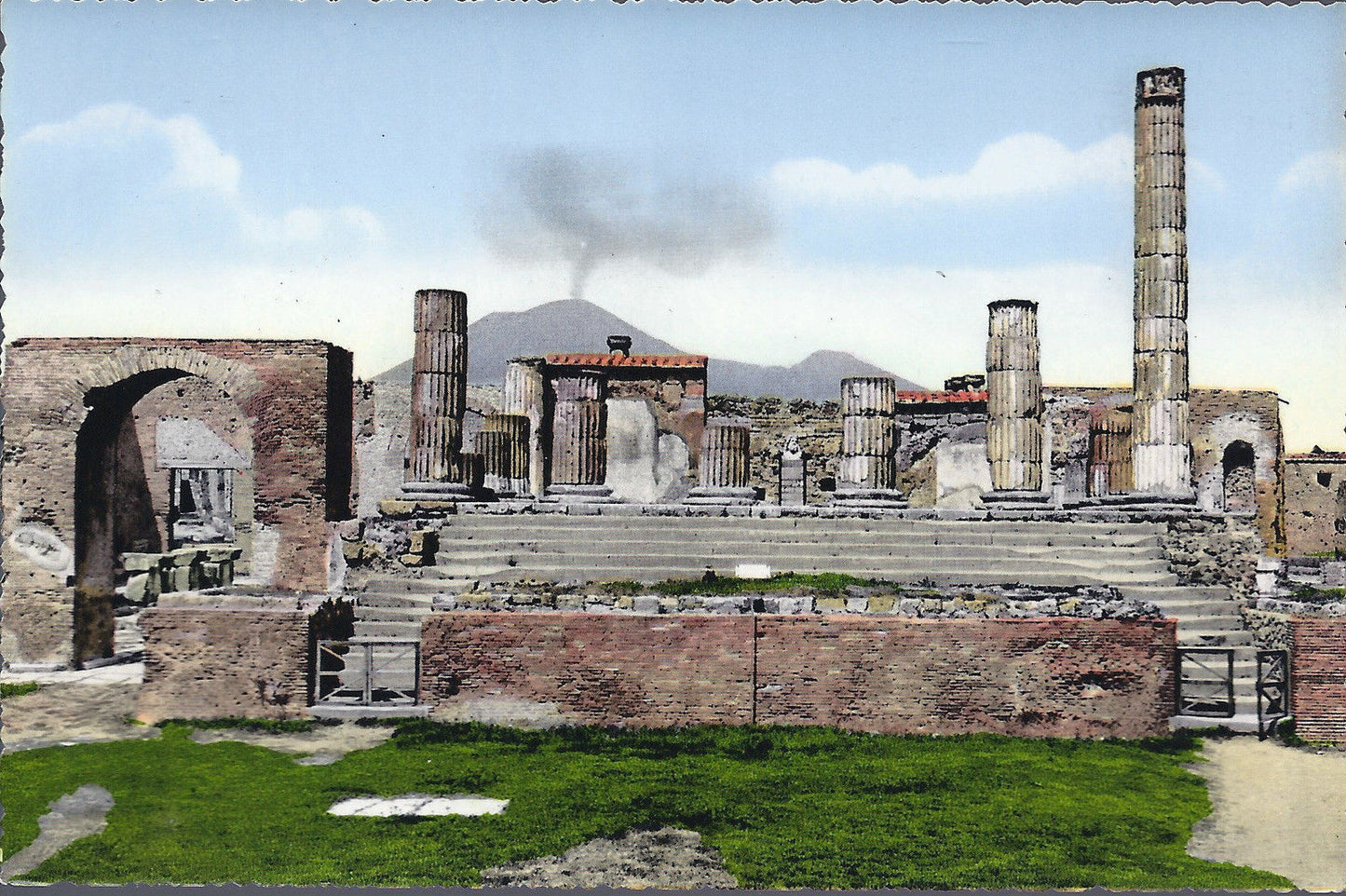 POMPEI - FORO E TEMPIO DI GIOVE - NV - ACQUARELLATA