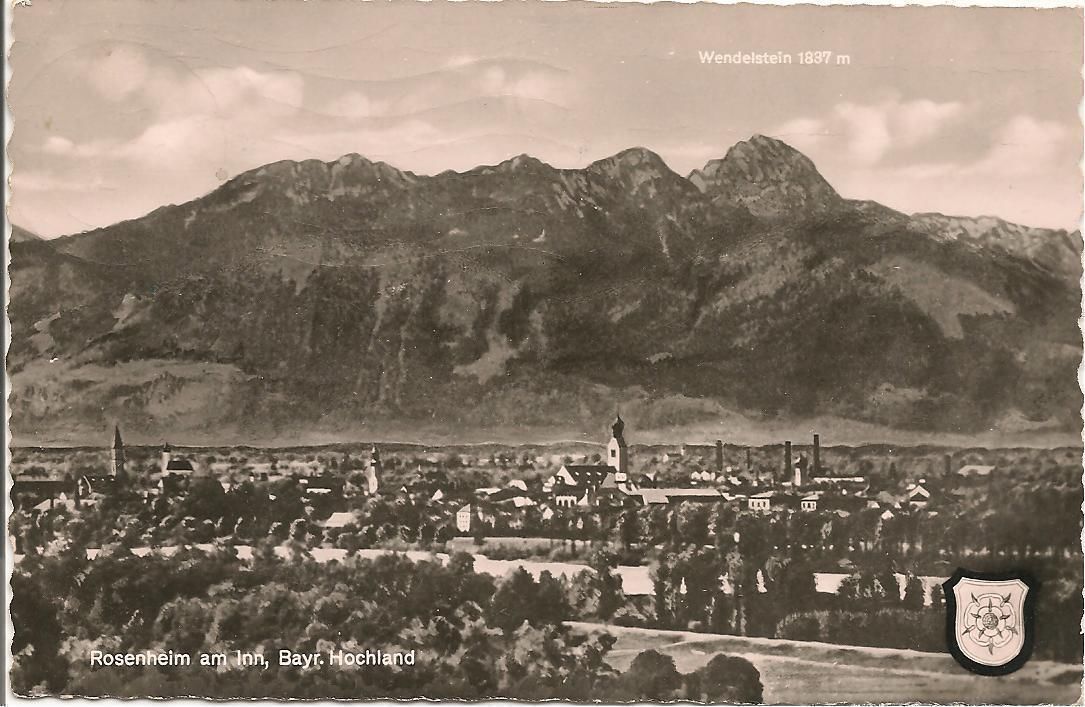 ROSENHEIM AM INN - PANORAMA - V/G1958
