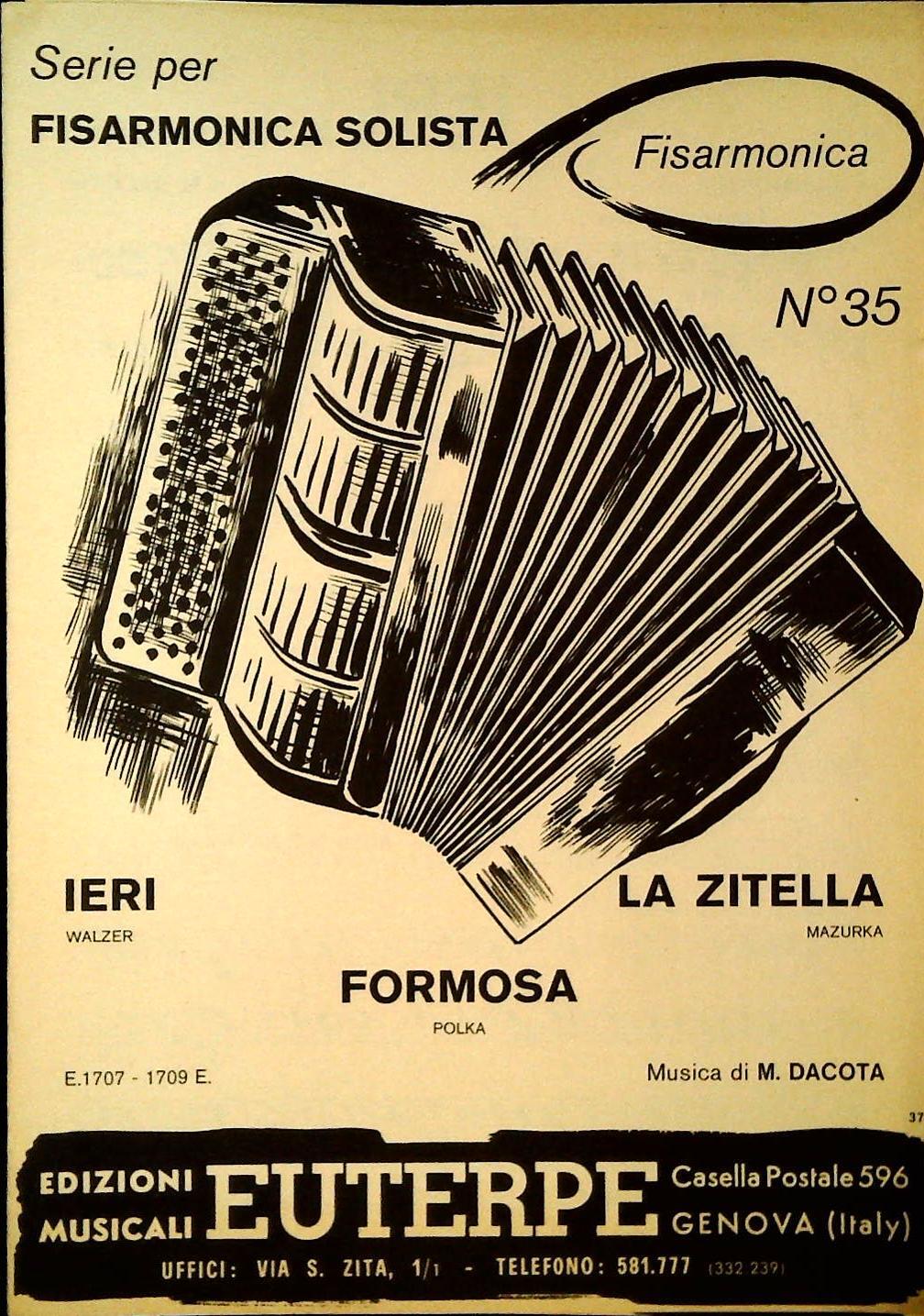 SERIE PER FISARMONICASOLISTAM. 35 - TRE BRANI - SPARTITO-SHEET MUSIC