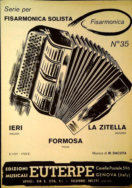 SERIE PER FISARMONICASOLISTAM. 35 - TRE BRANI - SPARTITO-SHEET MUSIC