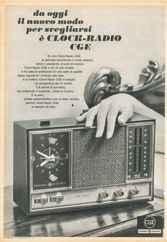 CGE - CLOCK-RADIO - ADVERTISING