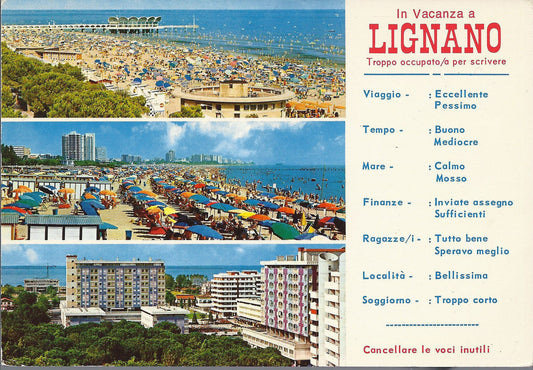 LIGNANO - IN VACANZA - 3 VEDUTE - NV