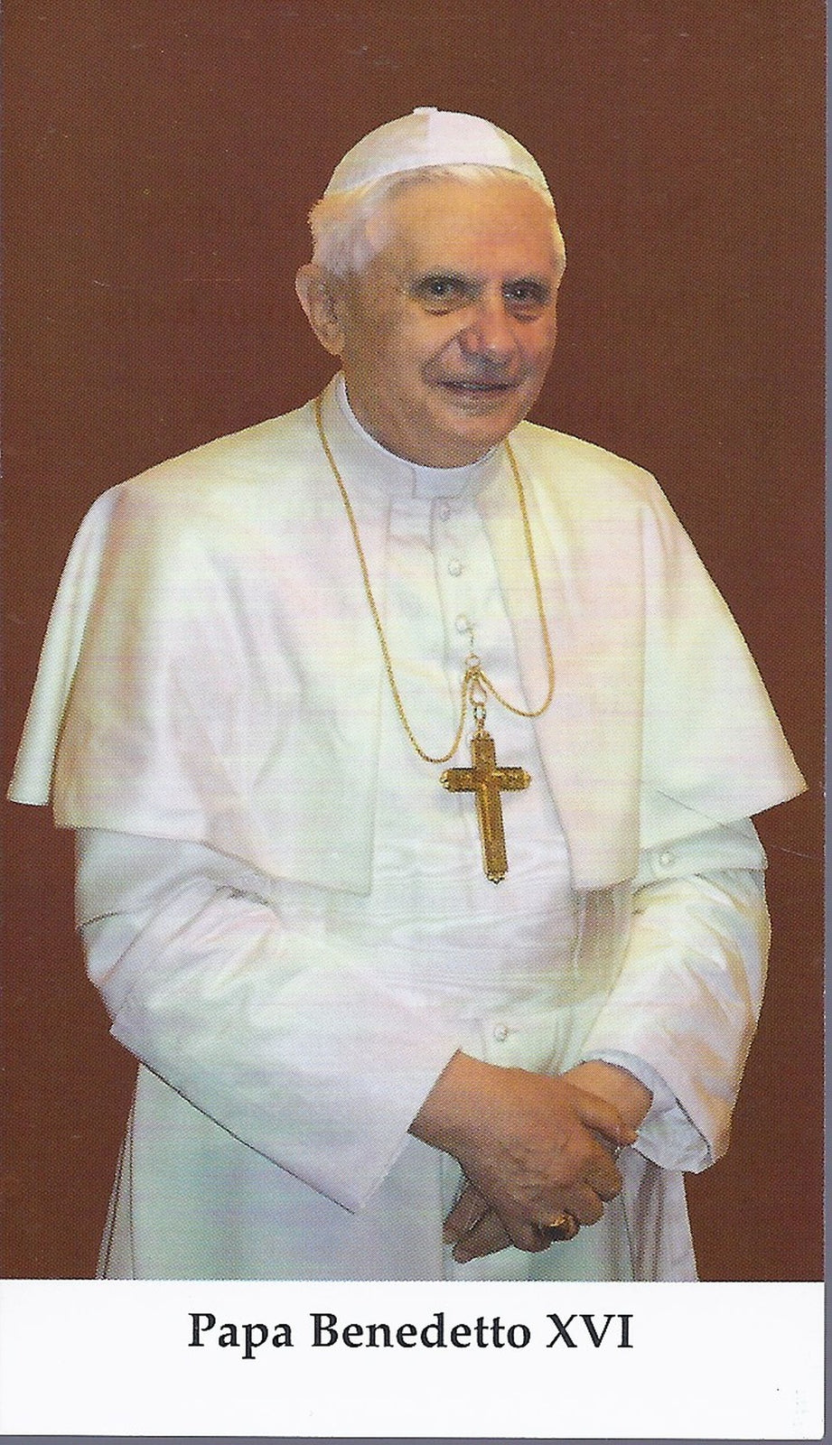 PAPA BENEDETTO XVI - SANTINO HOLY CARD - AS015-282 - spanish