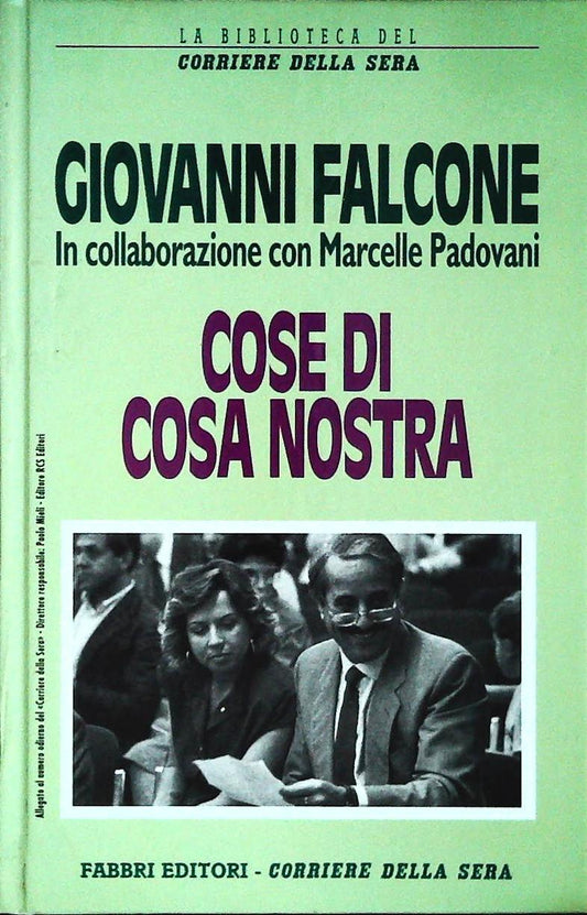 COSE DI COSA NOSTRA - GIOVANNI FALCONE - FABBRI-CORRIERE 1995 - OUTLET DEL LIBRO