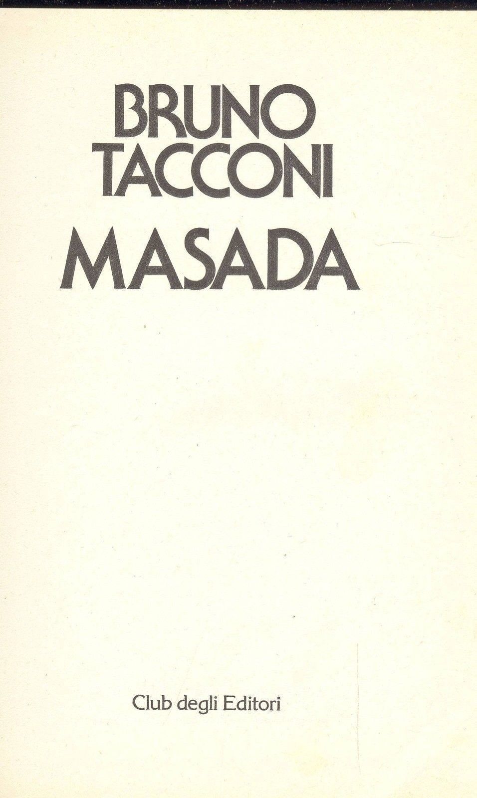 MASADA - BRUNO TACCONI