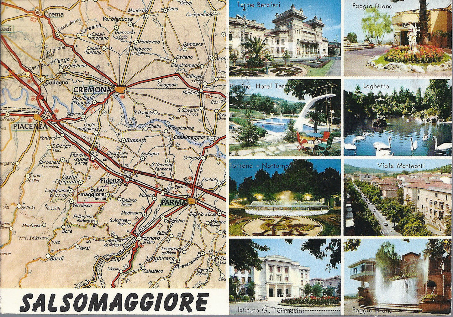 SALSOMAGGIORE - 6 VEDUTINE e CARTA T.C.I. - V1976