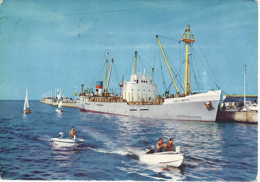 RIVIERA ADRIATICA - NAVE ERATO SARTES ALLA BANCHINA - V 1965
