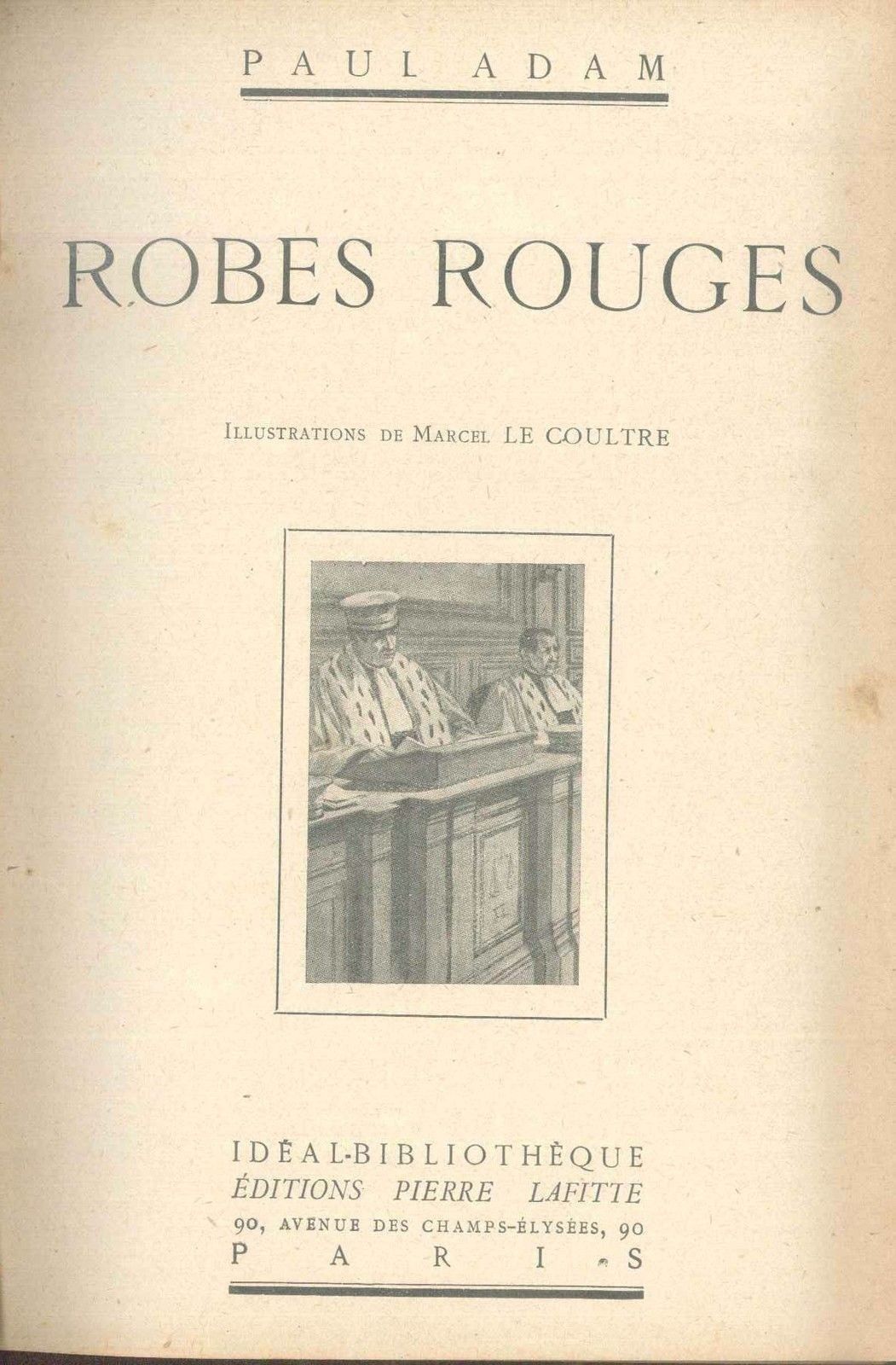 ROBES ROUGES - PAUL ADAM - (French text)