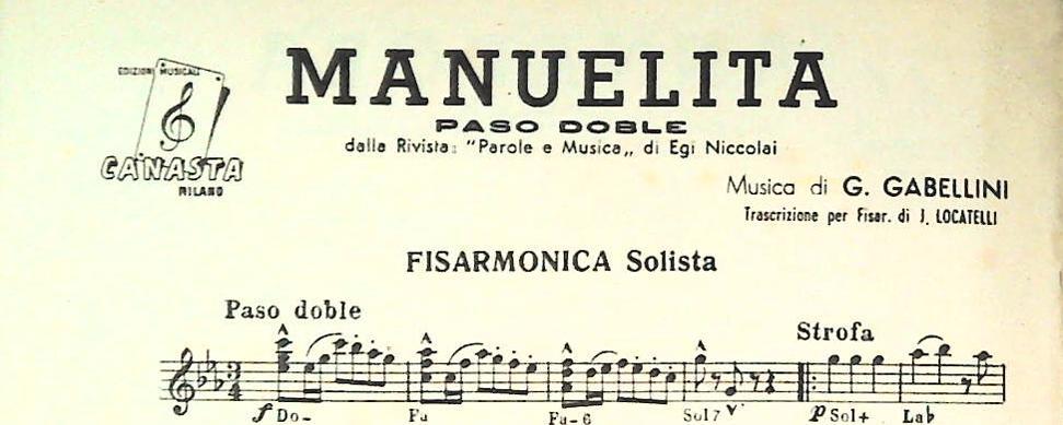 FISARMONICA - TRE BRANI - SPARTITO-SHEET