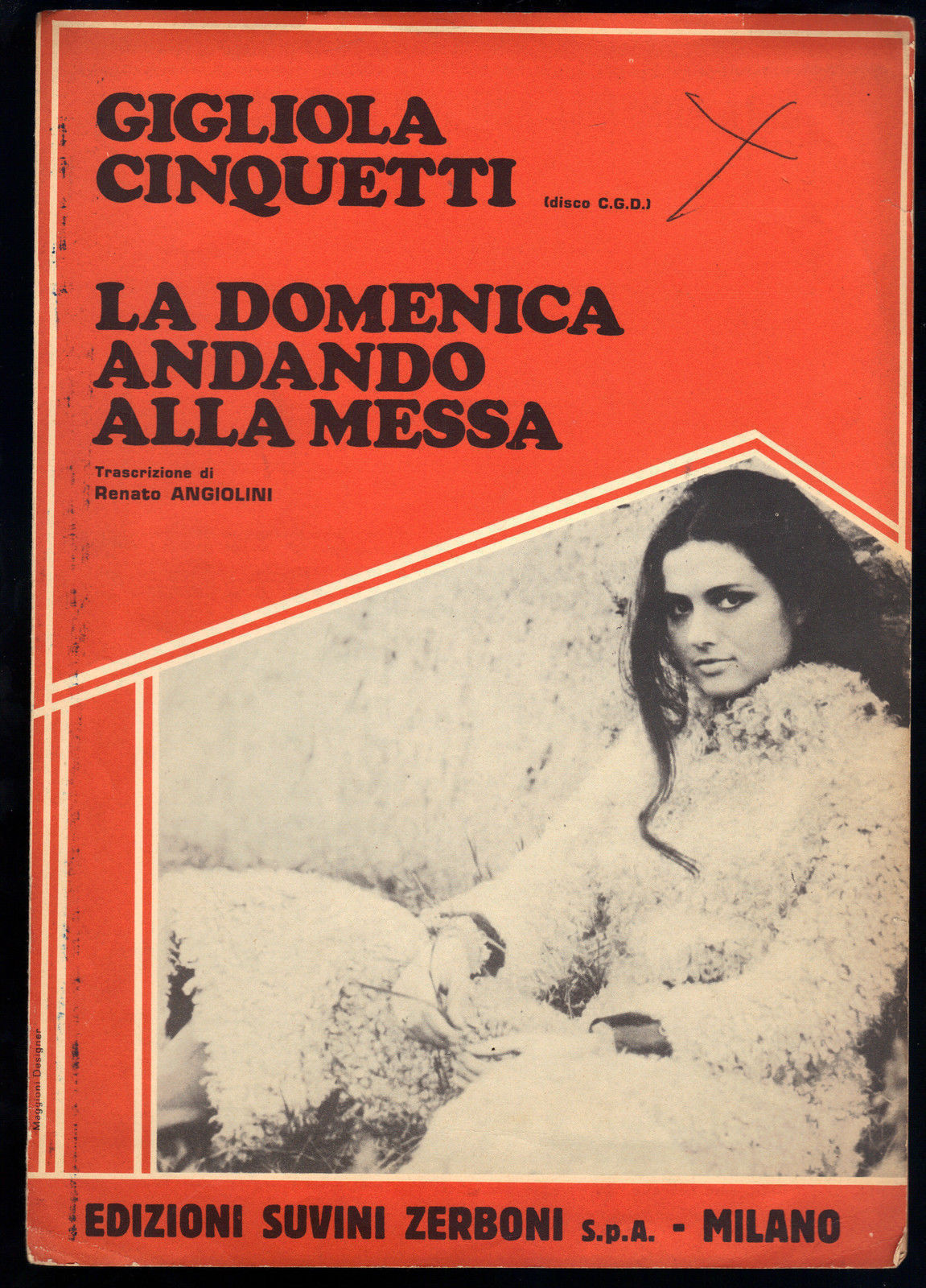 LA DOMENICA ANDANDO ALLA MESSA # GIGLIOLA CINQUETTI # SPARTITO