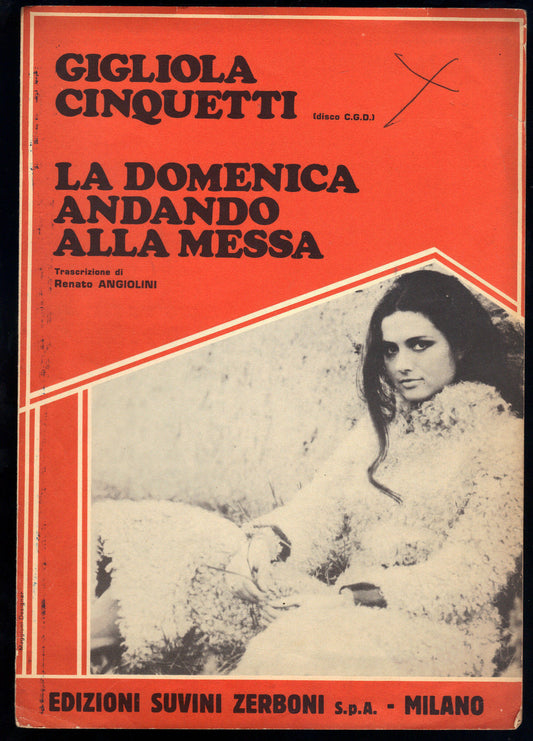LA DOMENICA ANDANDO ALLA MESSA # GIGLIOLA CINQUETTI # SPARTITO